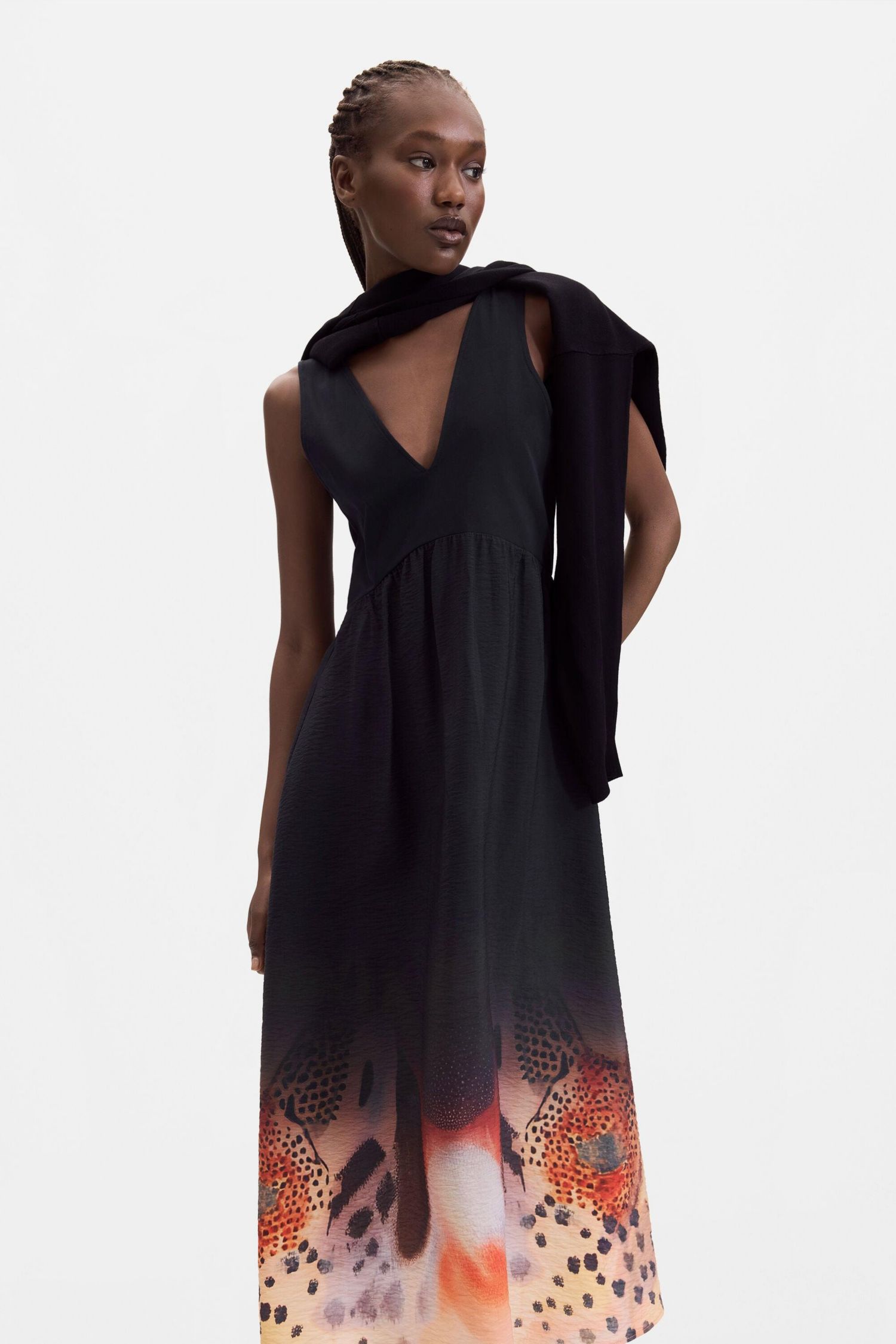 Women's 2-in-1 midi dress