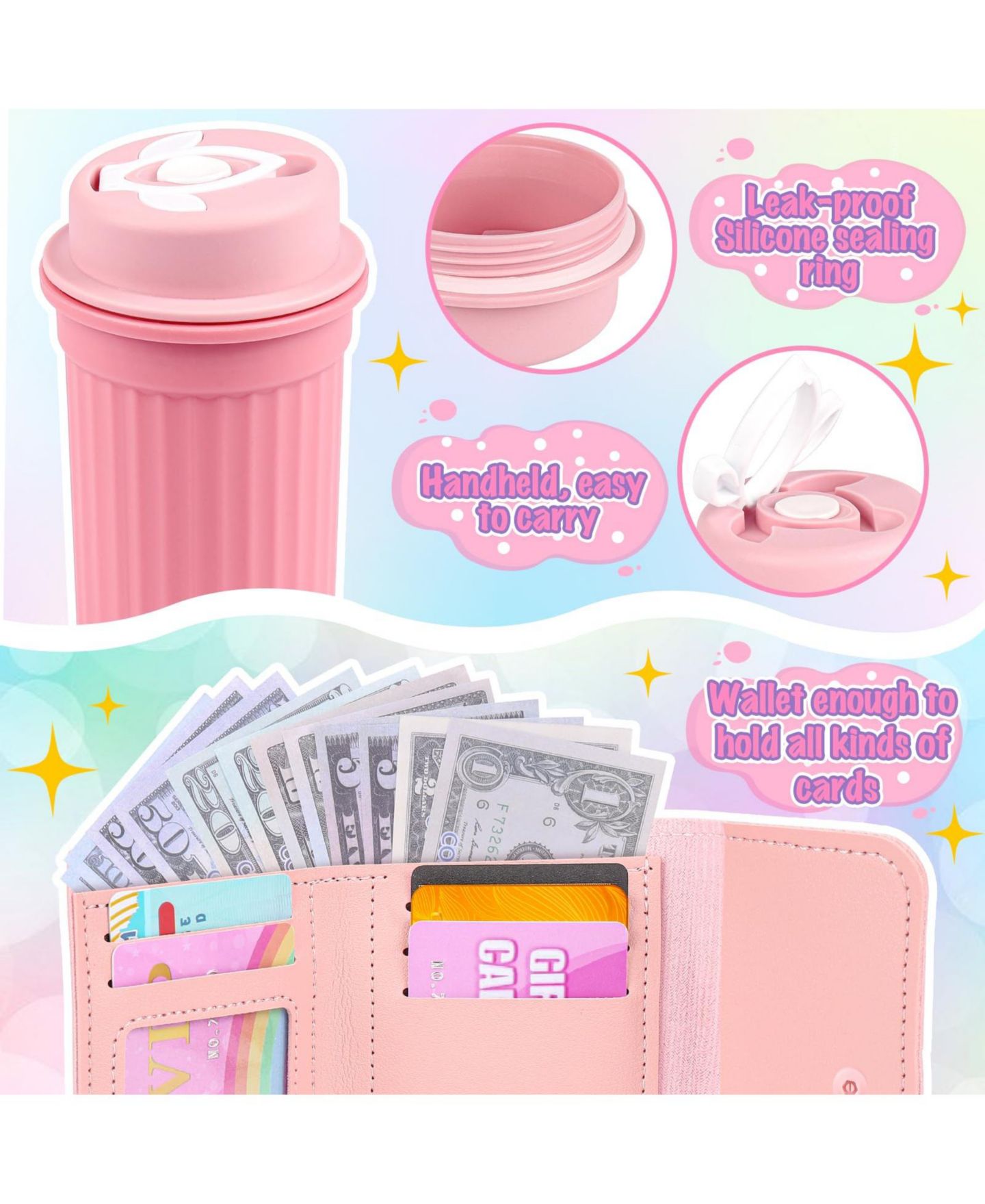 Детские игрушки GNUADZ Pretend Makeup 32-Piece Play Purse Set, Ages 3+, цвет: Разноцветный — фото 4