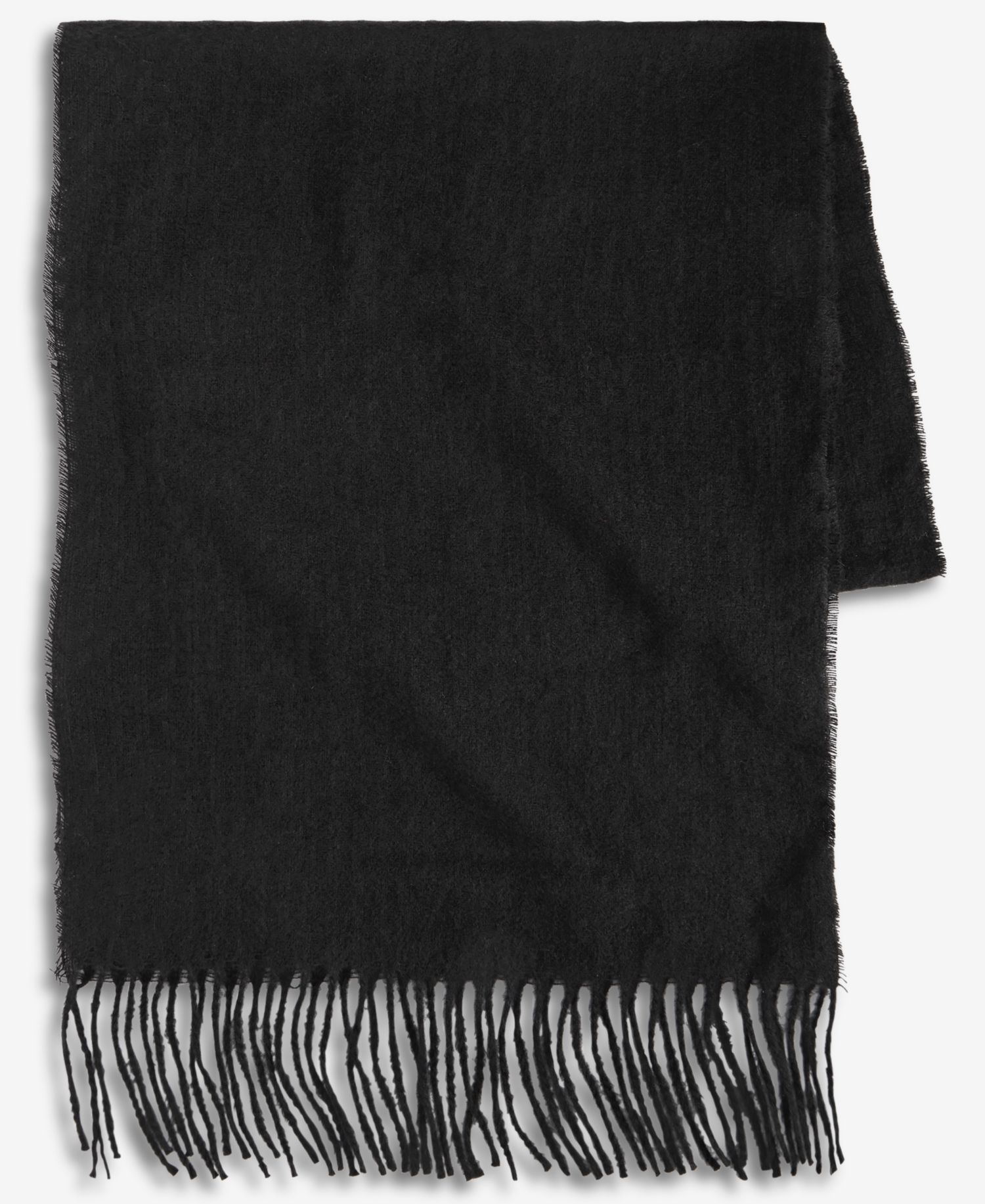 Women's Box Check Weave Solid Feathersoft Wrap Scarf