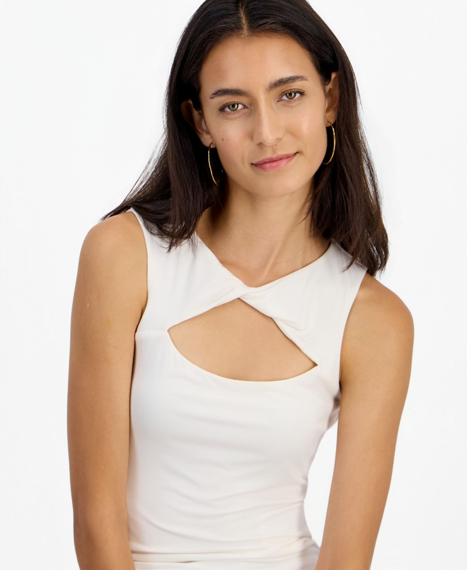 Women's Maia Sleeveless Front-Cutout Top