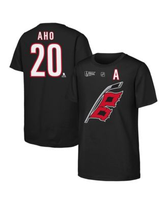 Big Boys and Girls Sebastian Aho Black Carolina Hurricanes 2026 Stanley Cup Final Name & Number T-Shirt