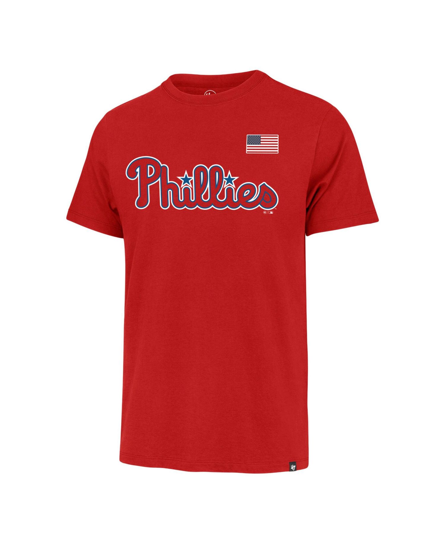 Men's Red Philadelphia Phillies Heritage U.S. Flag T-Shirt