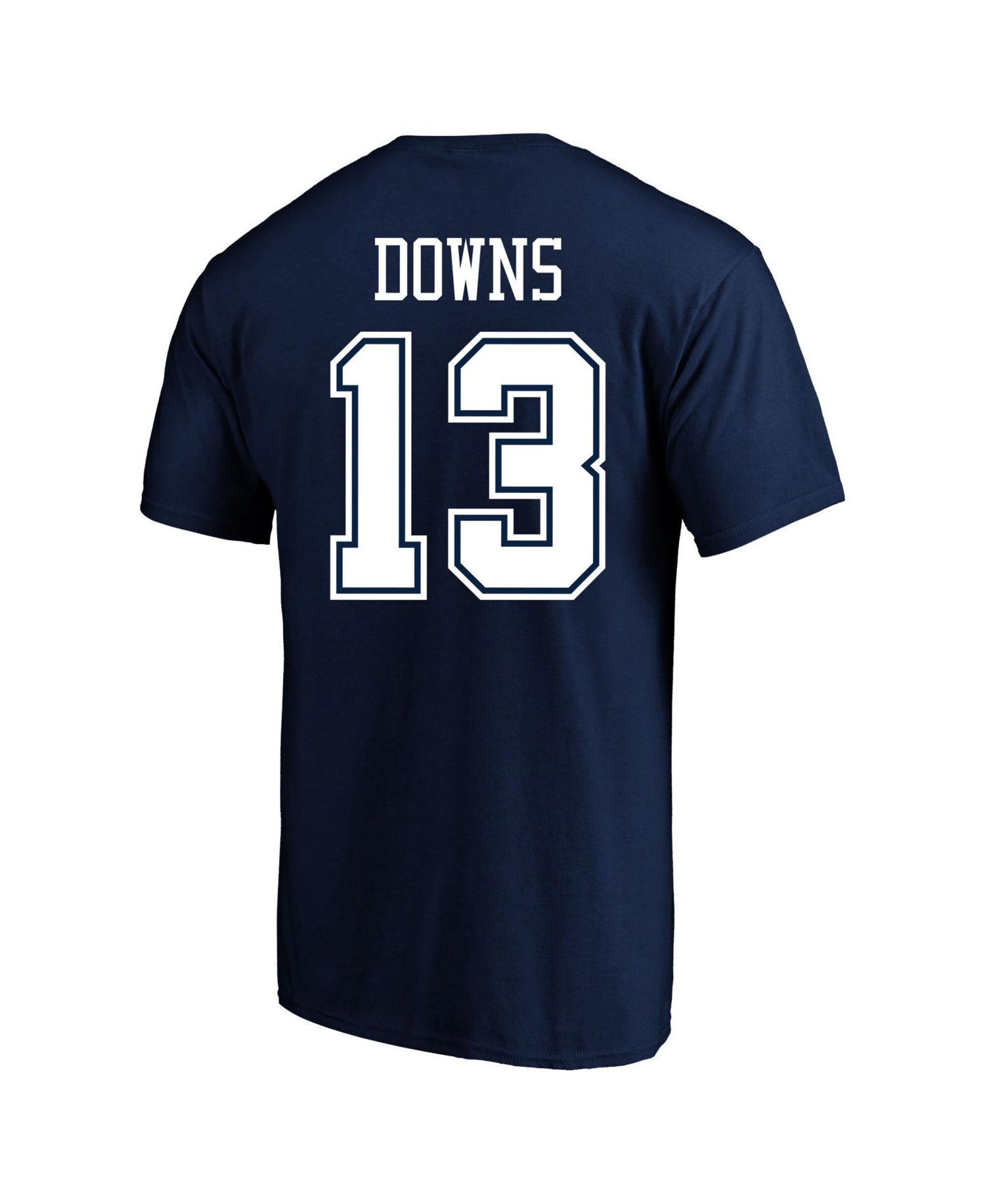 Men's Caleb Downs Navy Dallas Cowboys Big & Tall Player Name & Number T-Shirt