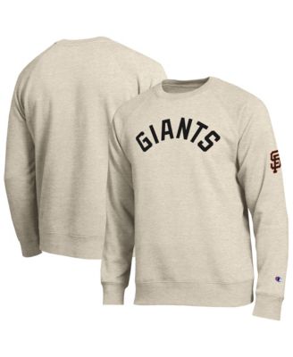 Men's Oatmeal San Francisco Giants All-Star Soft Felt Raglan Sweatshirt