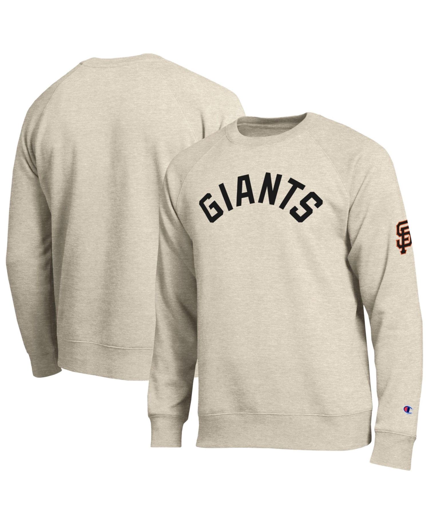 Men's Oatmeal San Francisco Giants All-Star Soft Felt Raglan Sweatshirt