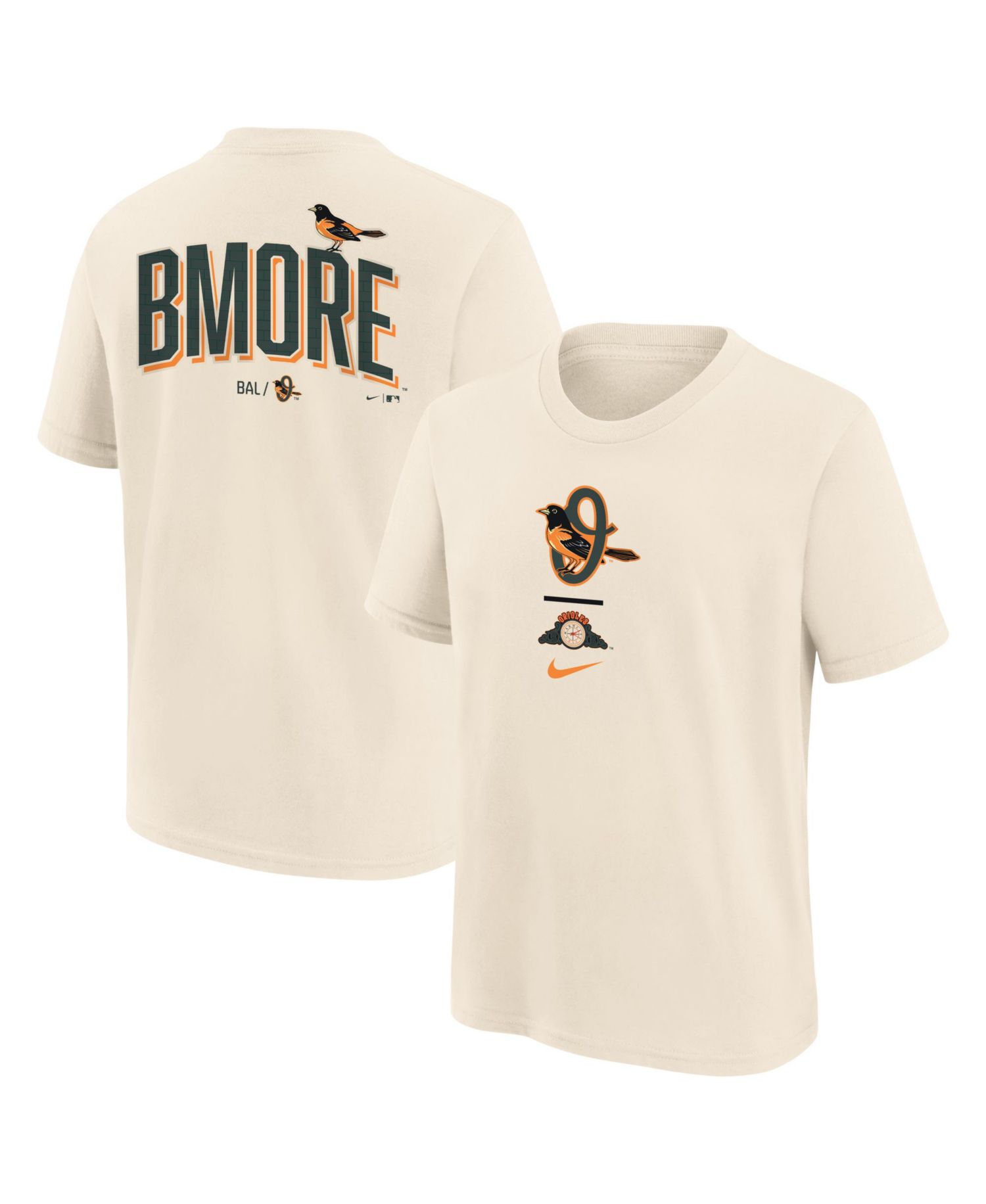 Big Boys and Girls Cream Baltimore Orioles 2026 City Connect T-Shirt