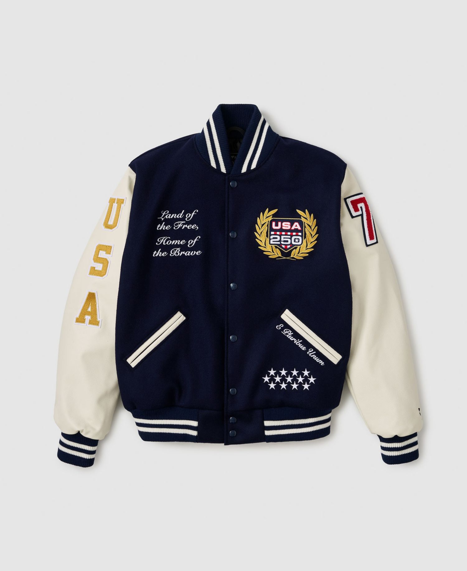 Men's Navy USA 250 Limited Edition Iconic Full-Snap Jacket