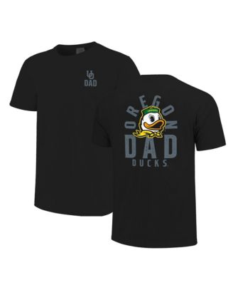 Men's Black Oregon Ducks Father's Day Mascot Overlay T-Shirt