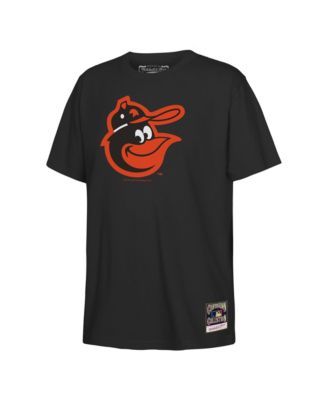 Big Boys and Girls Black Baltimore Orioles Retro Logo T-Shirt