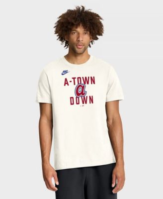 Men's Cream Atlanta Braves Cooperstown Collection ‘70s Inspired T-Shirt