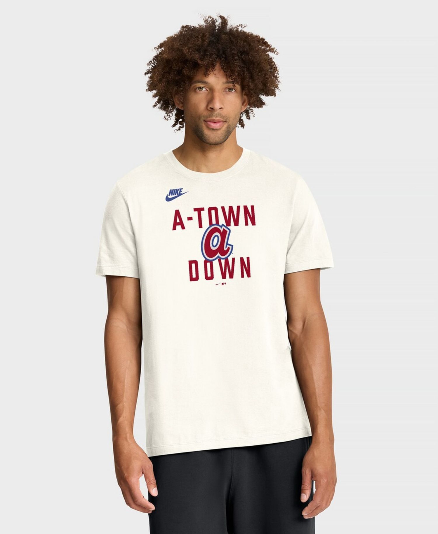 Men's Cream Atlanta Braves Cooperstown Collection ‘70s Inspired T-Shirt