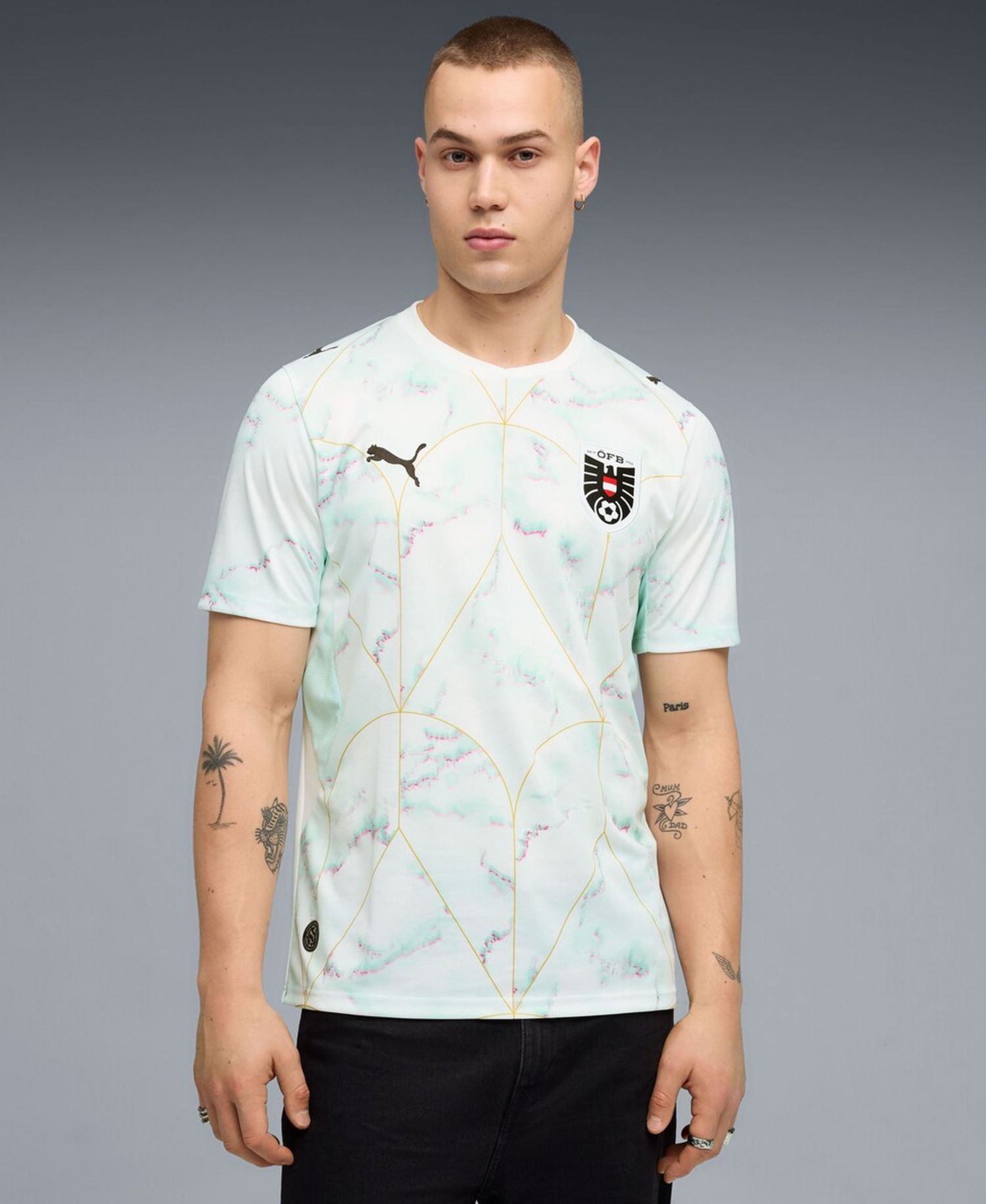 Men's White Austria National Team 2026 Away Replica Jersey