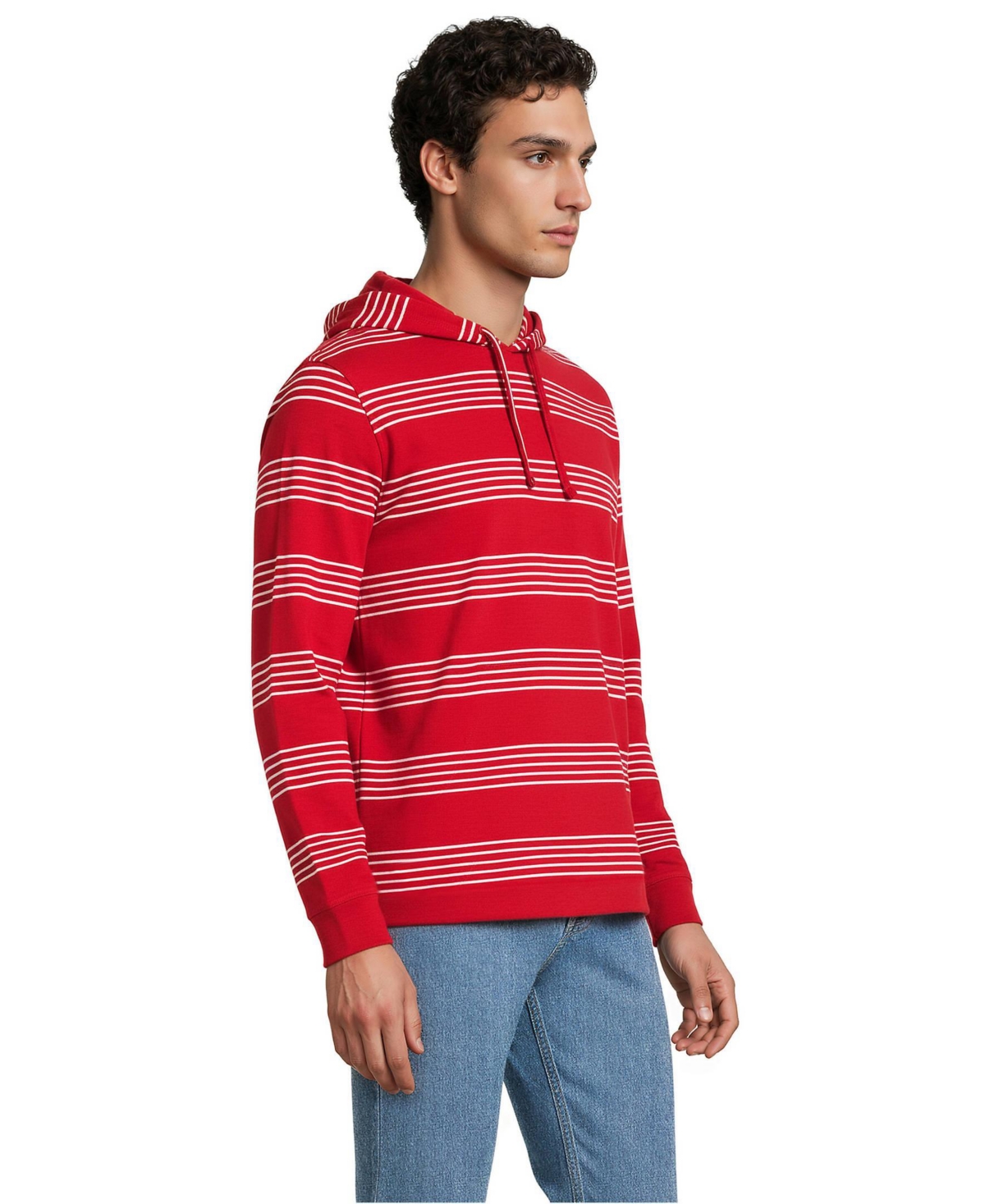 Lands' End Men's Long Sleeve Slub Hoodie