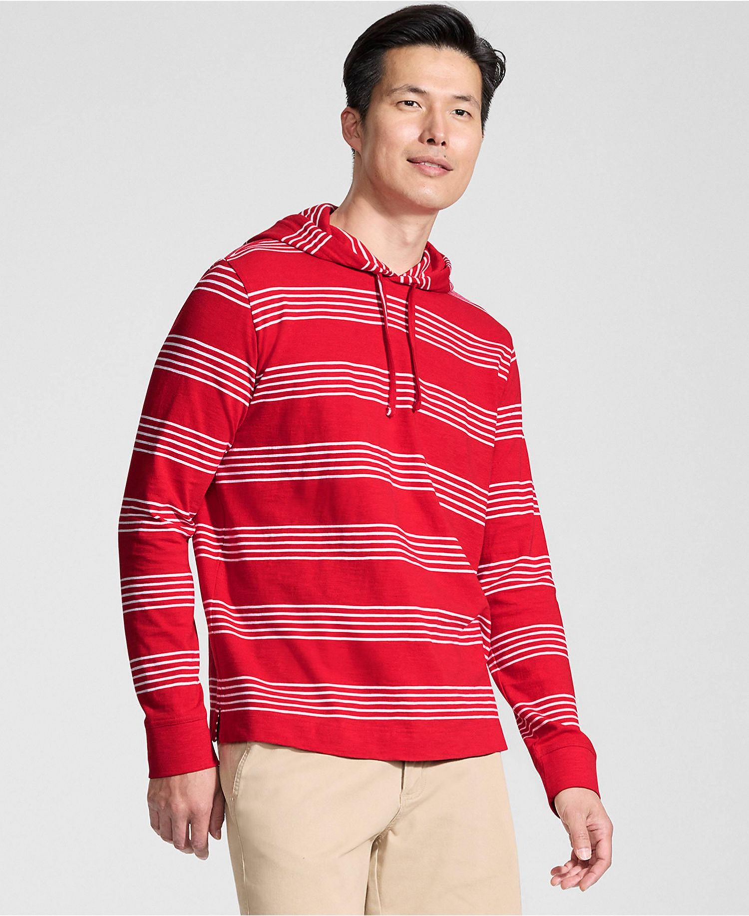 Men's Long Sleeve Slub Hoodie