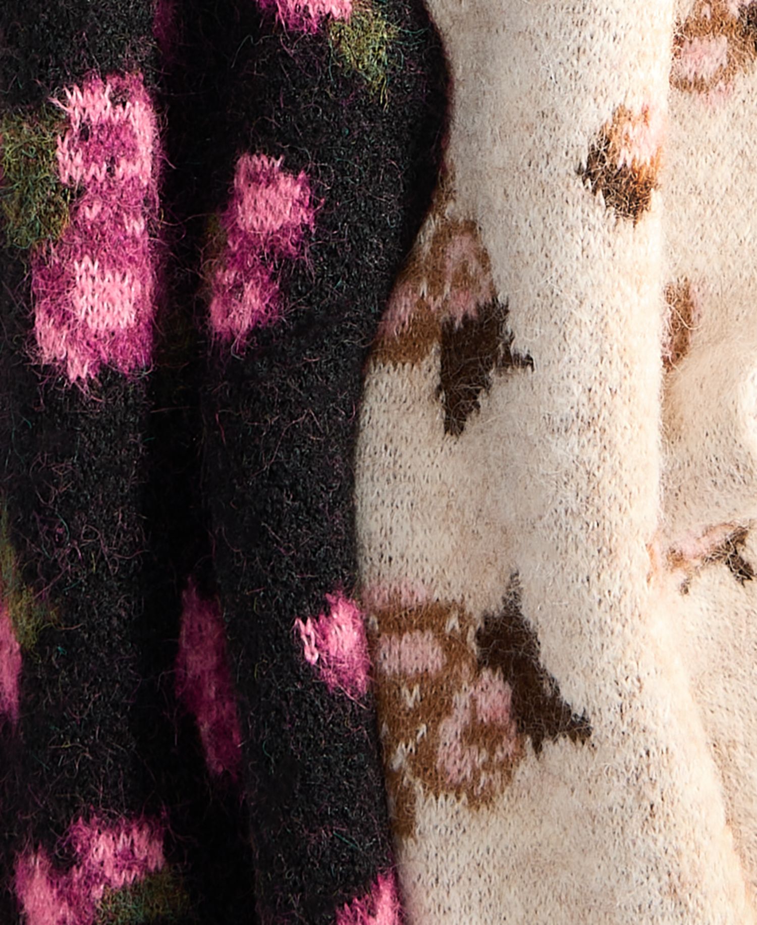 Women's Floral Knit Muffler