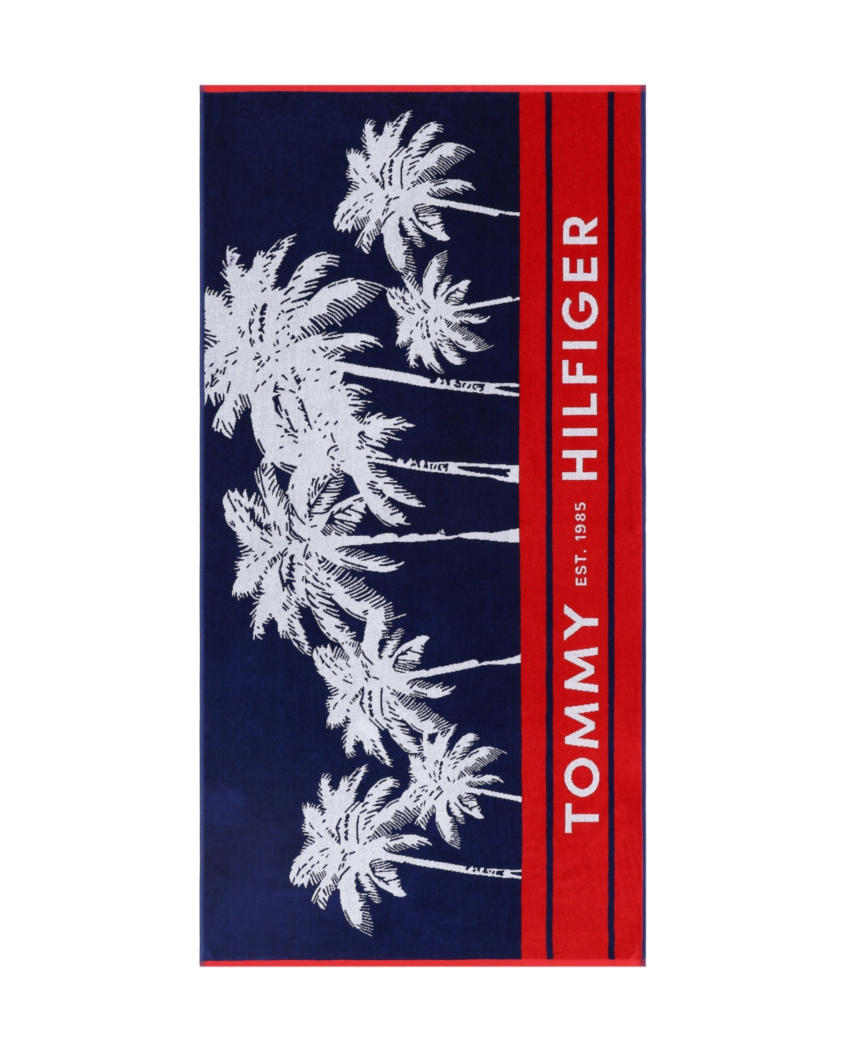 Tommy Hilfiger Boulevard Cotton Beach Towel, 68" x 36"