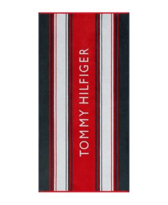 Hampton Stripe Cotton Beach Towel, 68" x 36"