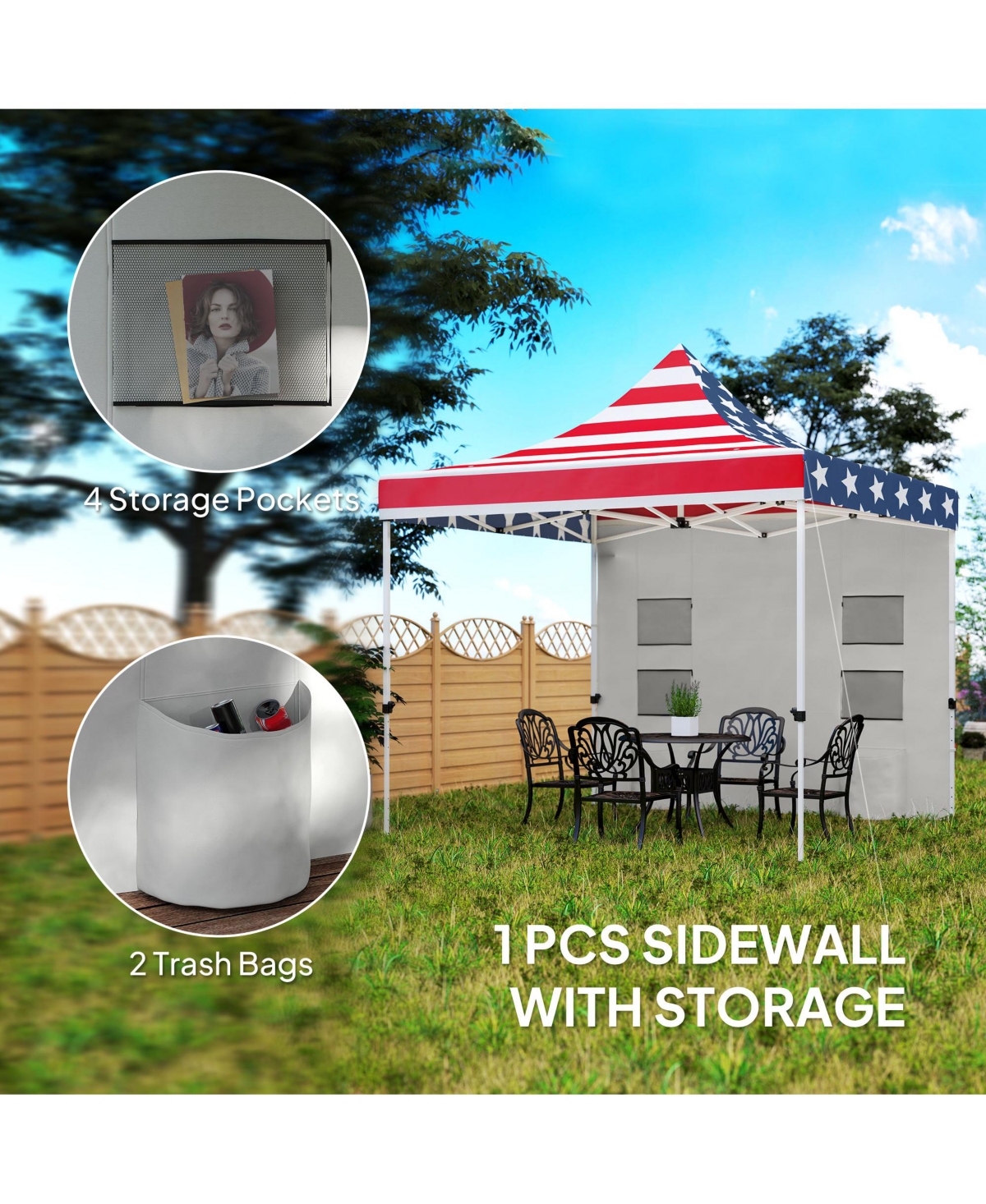 Outsunny Heavy Duty Pop Up Canopy Tent