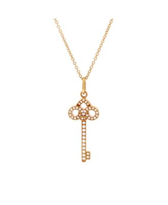 Fleur de Lis Key Pendant Necklace