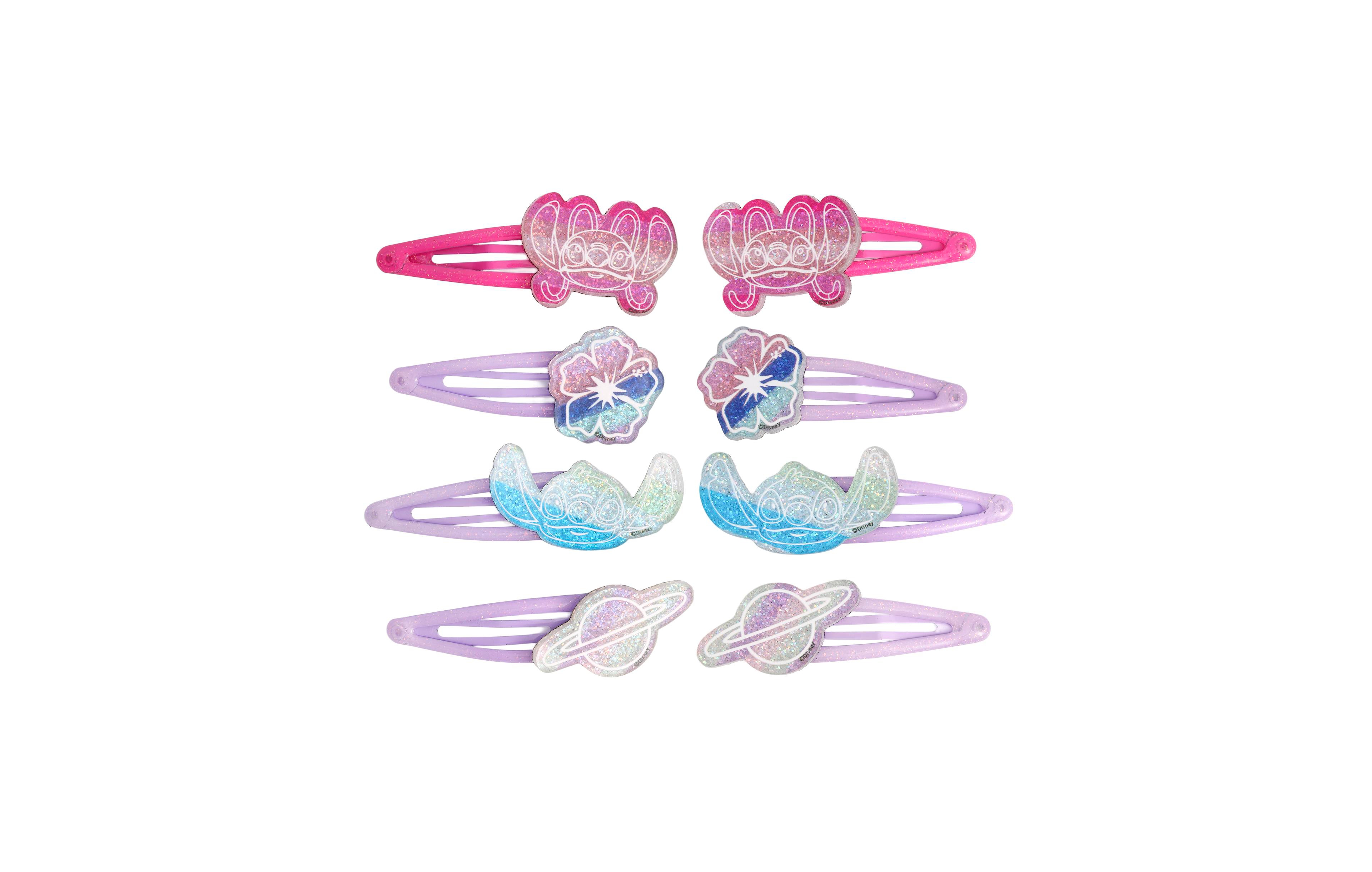 Disney Stitch Hair Clip 8-Piece Set Official License, Snap Back Clips for Hair, Lilo and Stitch Accessories, Small Gifts