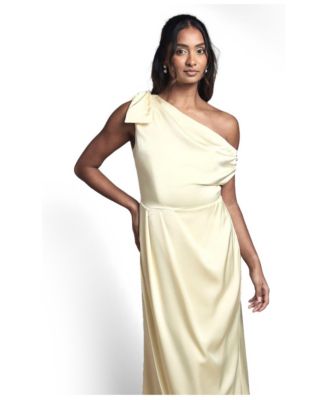 bridesmaid dresses gold coast Women's Detail Bow Maxi Dress inspired silhouette Distinctive gold hook Calvin Klein Women's M Color:Black and White Stripe