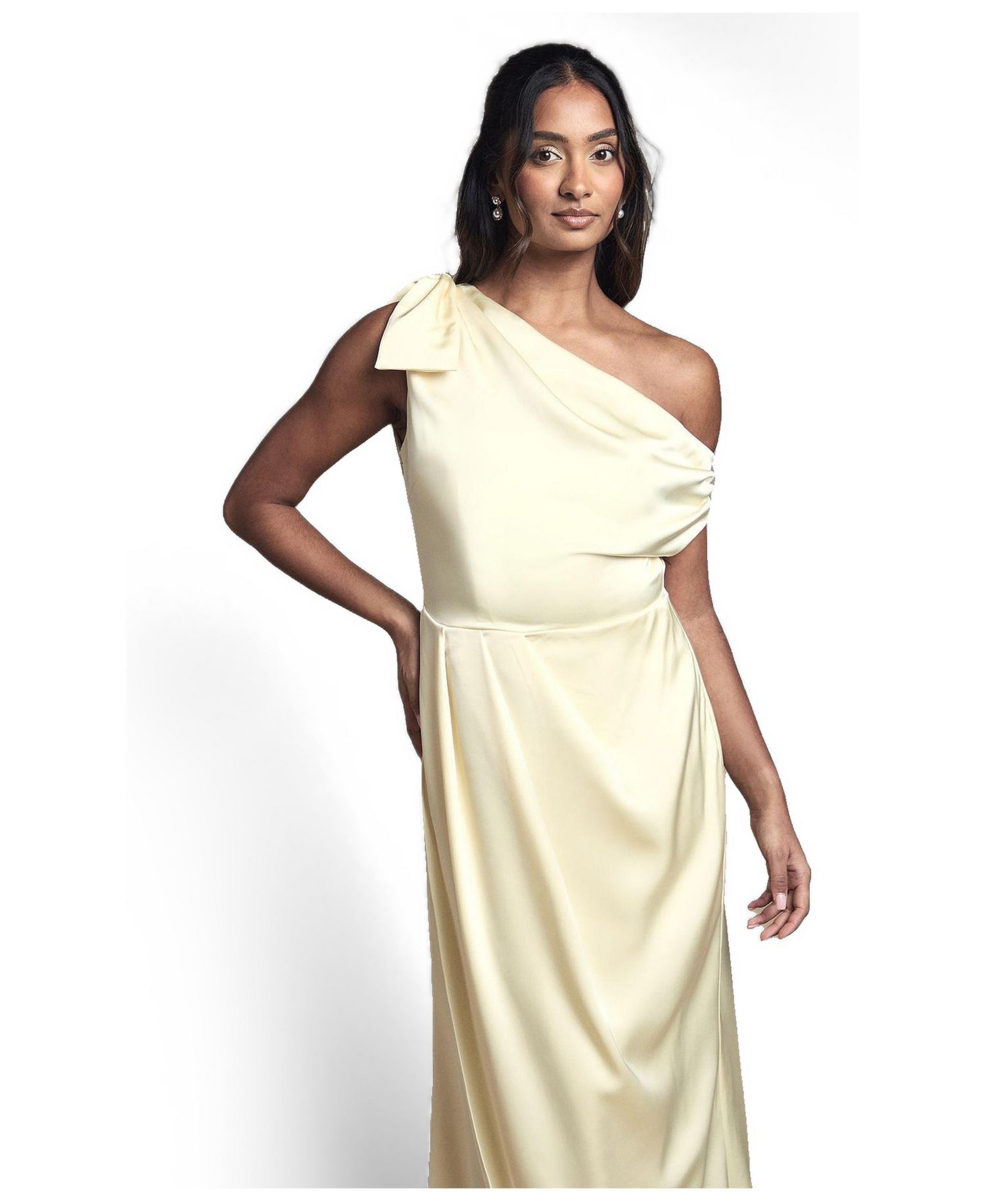 Women's Detail Bow Maxi Dress