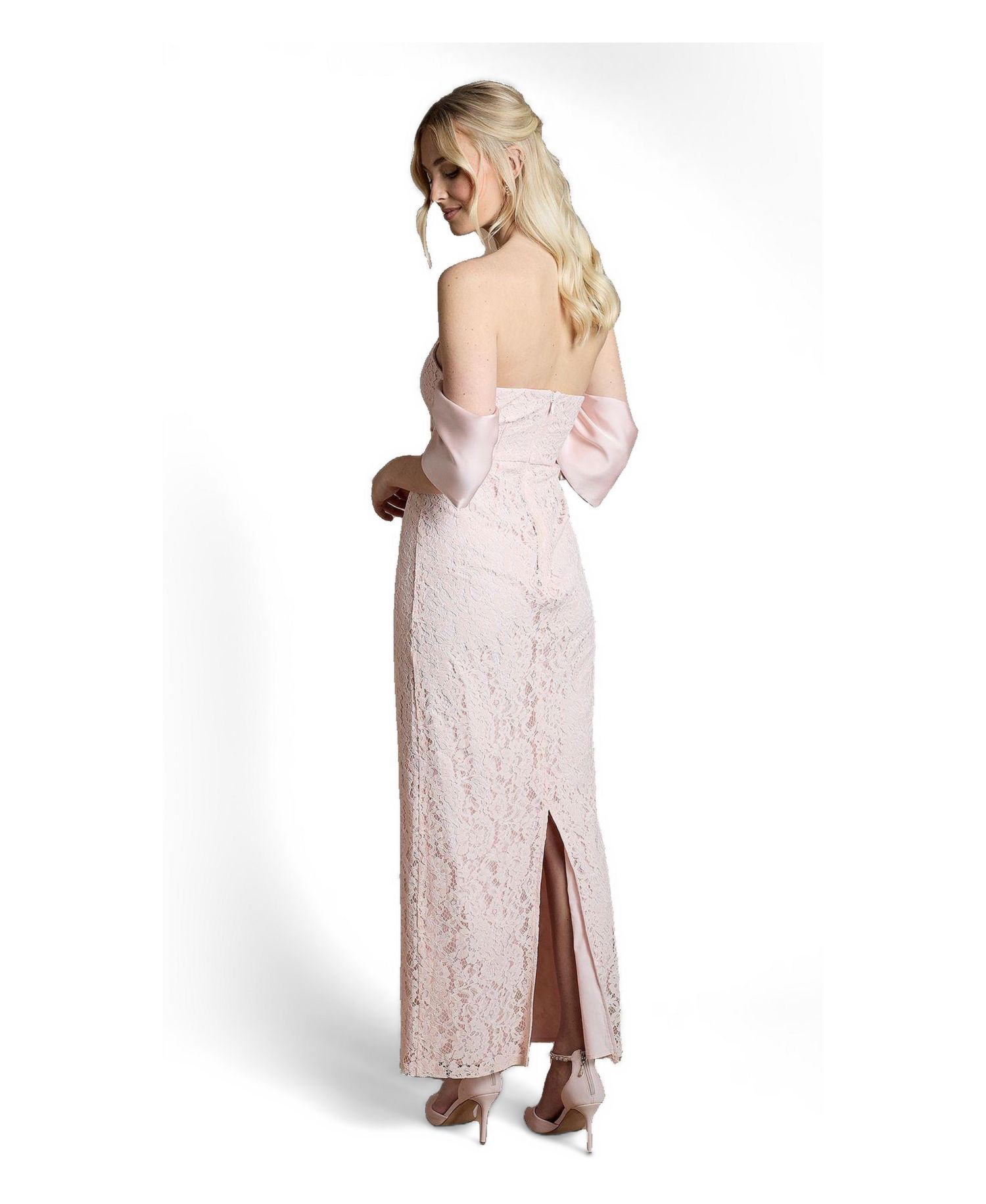 Women's Bardot Neck Short Sleeve Maxi Dress
