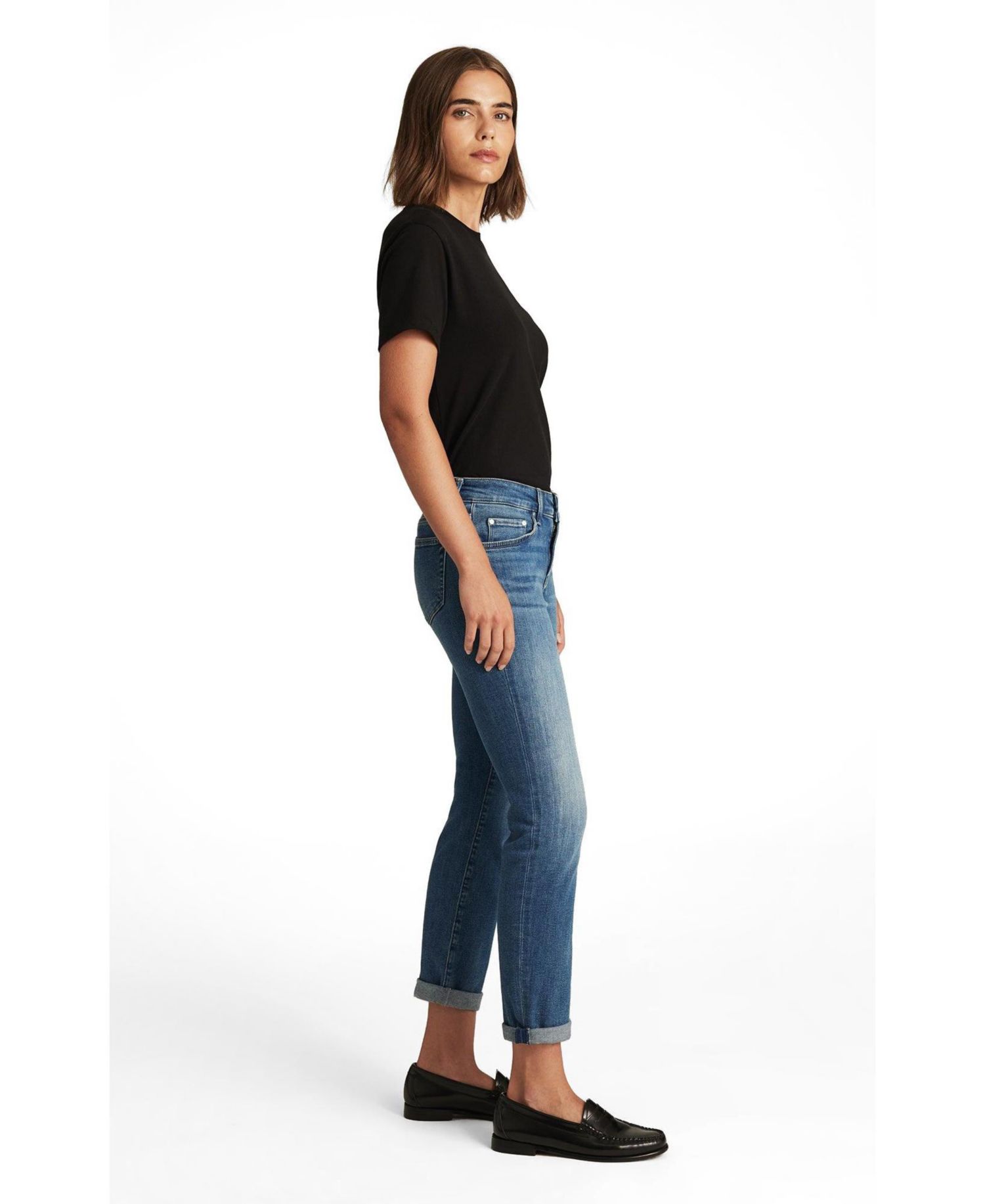 Women's Emma Mid Rise Slim Boyfriend Jeans