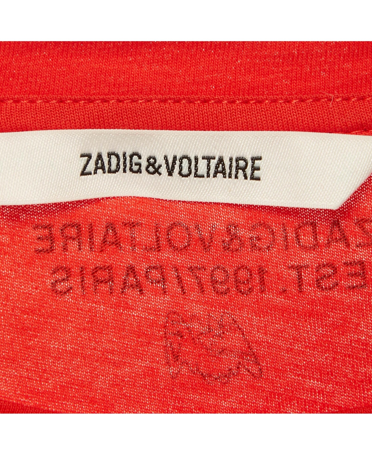 Pre-Owned Zadig & Voltaire Men's Pre-Owned Zadig and Voltaire Rock Printed Cotton Knit Tommy Skull T-Shirt