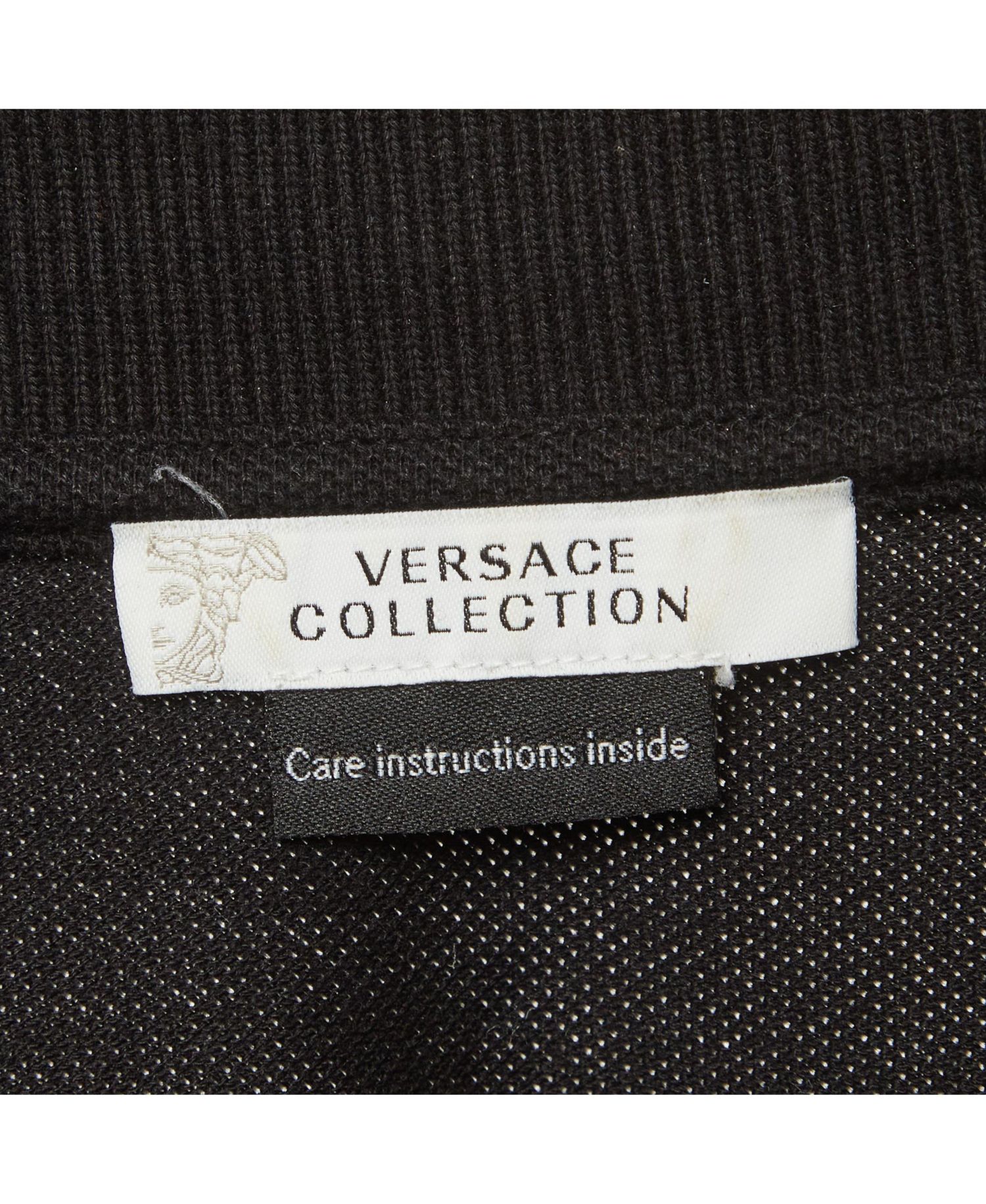 Men's Collection Medusa Embossed Cotton Polo T-Shirt