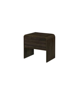 Mara 15.75 in. Walnut Rectangular Wood End Table