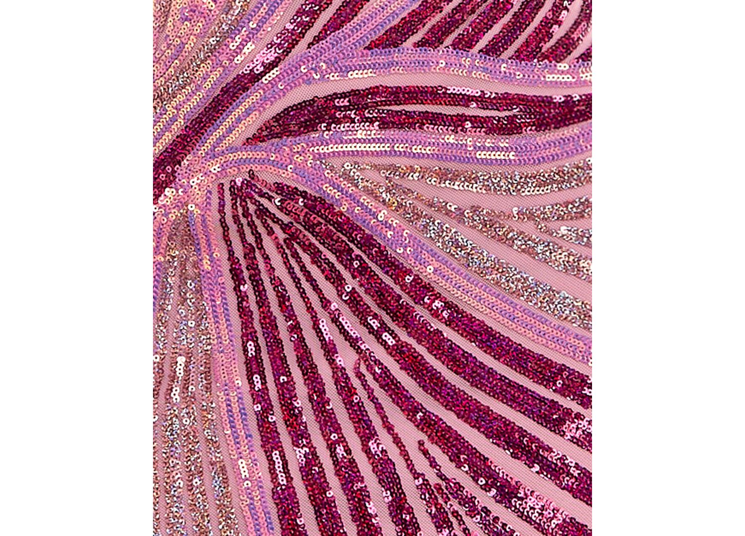Juniors' Swirl Sequin Strapless Mini Dress with V-Notch