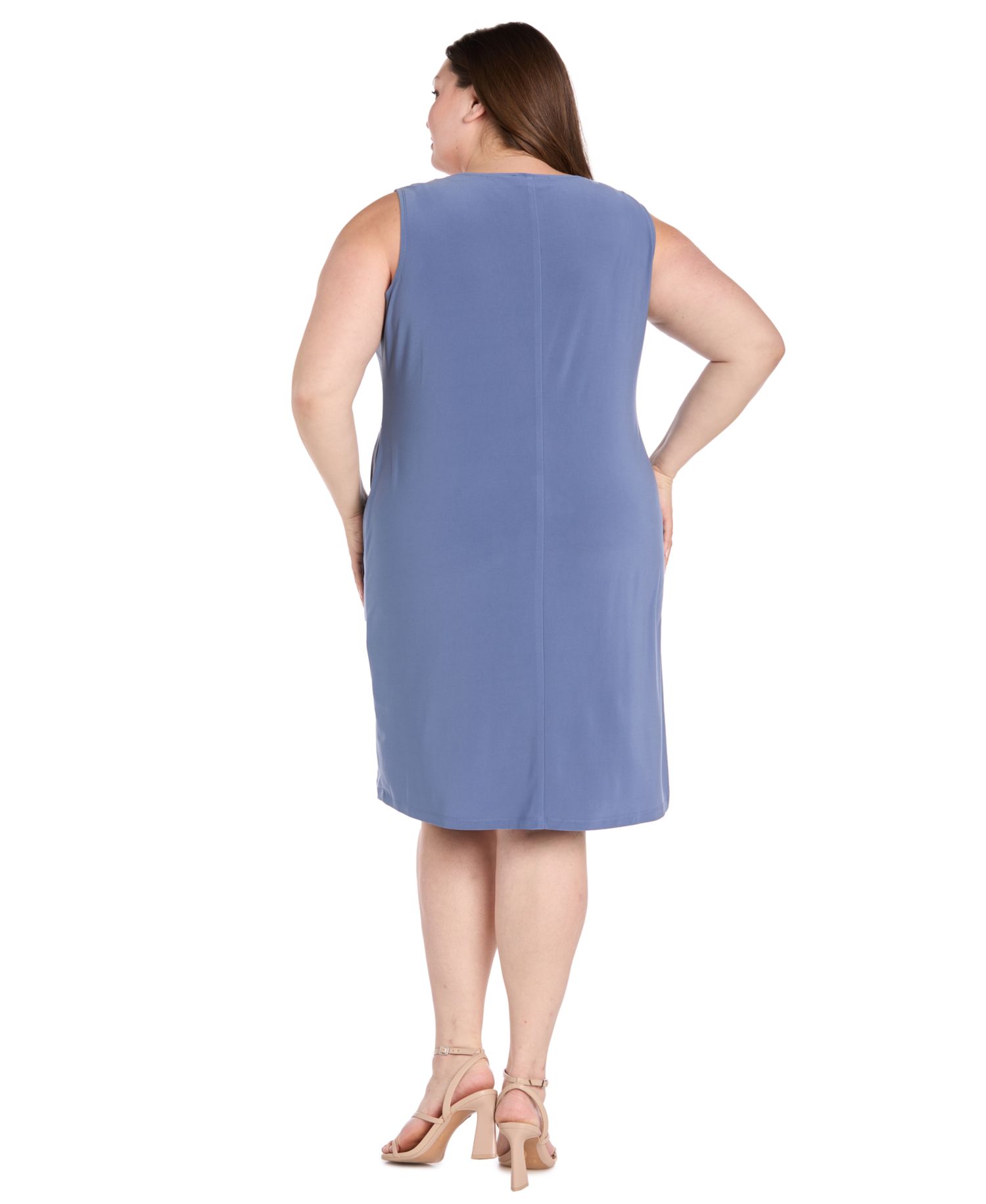 Plus Size Ruffle Knit Dress & Jacket, 2-Piece Set