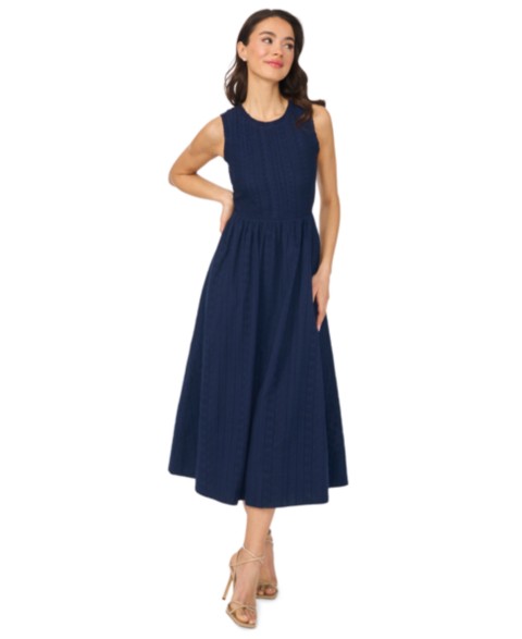 Женские CeCe Women's Sleeveless Crewneck Midi Dress