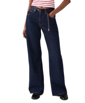 Women's Middy Loose Mid Rise Bootcut Jeans