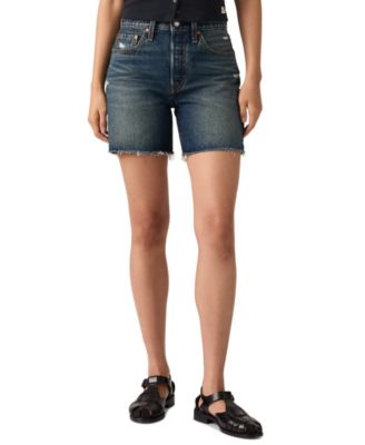 Women's 501&reg; Mid-Thigh High-Rise Straight-Fit Denim Shorts