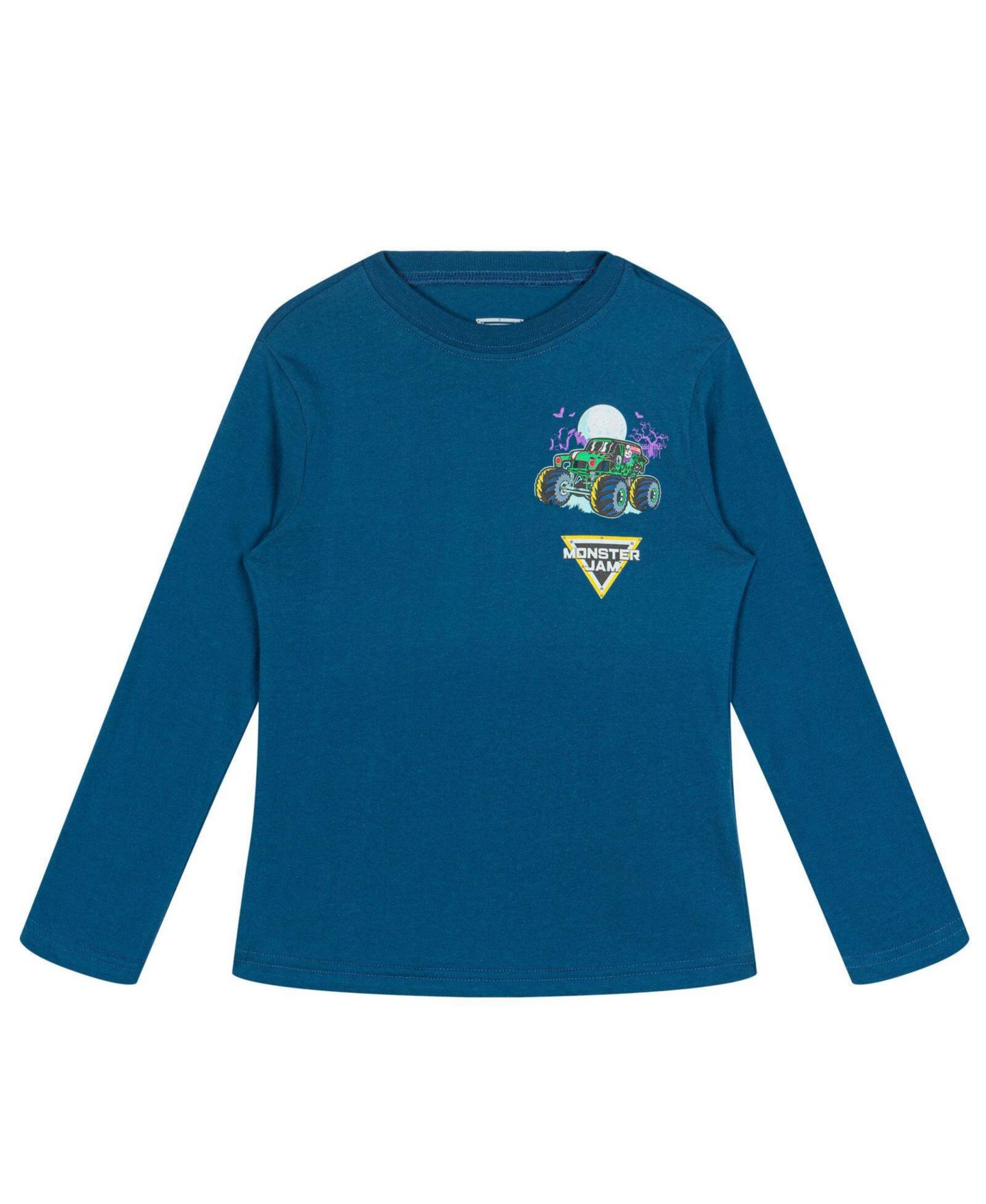 Футболки Monster Jam Long Sleeve T-Shirt 2-Pack для мальчиков-малышей, цвет: Шалфейный синий — фото 2
