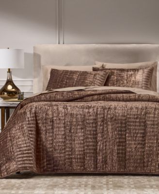 Bevel Velvet Quilted 3-Piece Coverlet Set, King