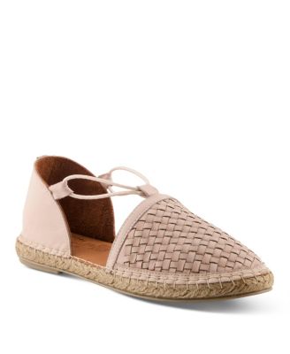 Women's Clovae Espadrilles with Woven Leather Upper