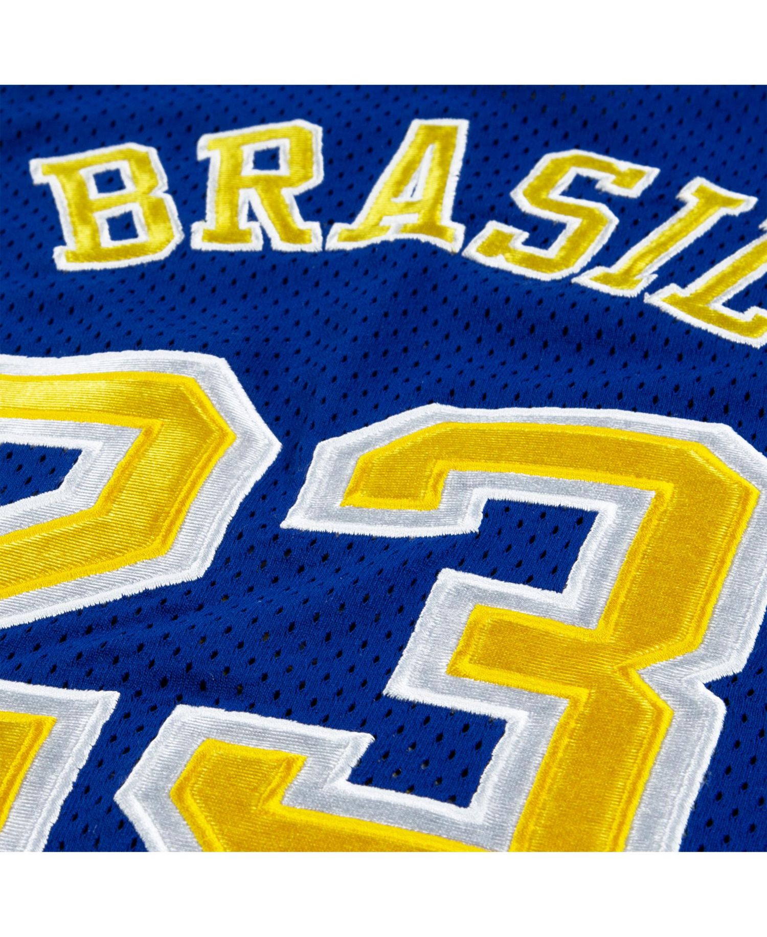 Big Boys and Girls Royal Brazil National Team Mesh Basketball Fashion Jersey