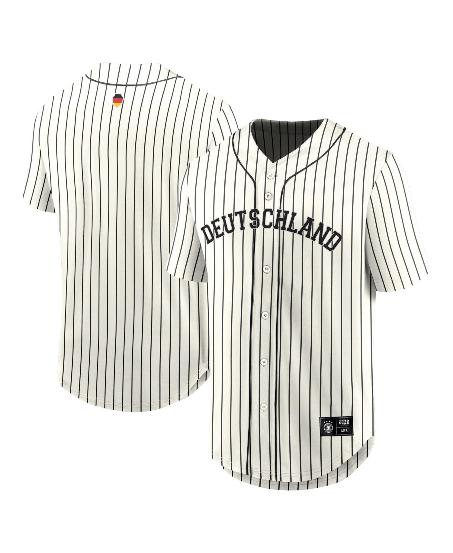 Men's Cream Germany National Team Oversized Baseball Jersey