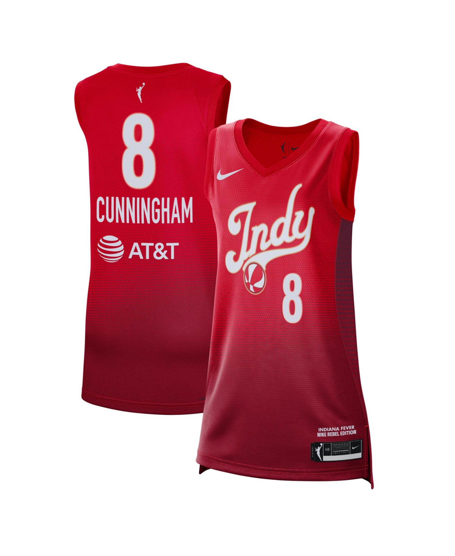 Men's and Women's Sophie Cunningham Red Indiana Fever Victory Jersey
