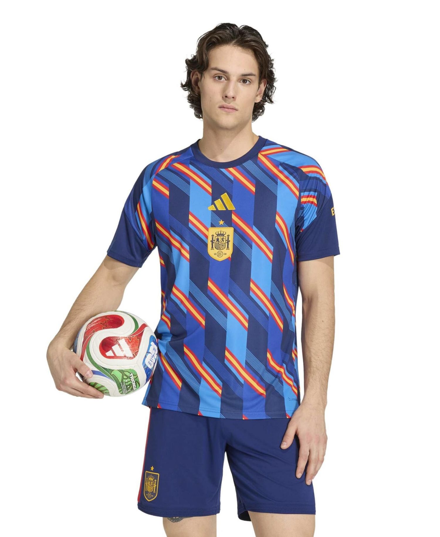 Men's Navy Spain National Team 2026 Pre-Match Jersey