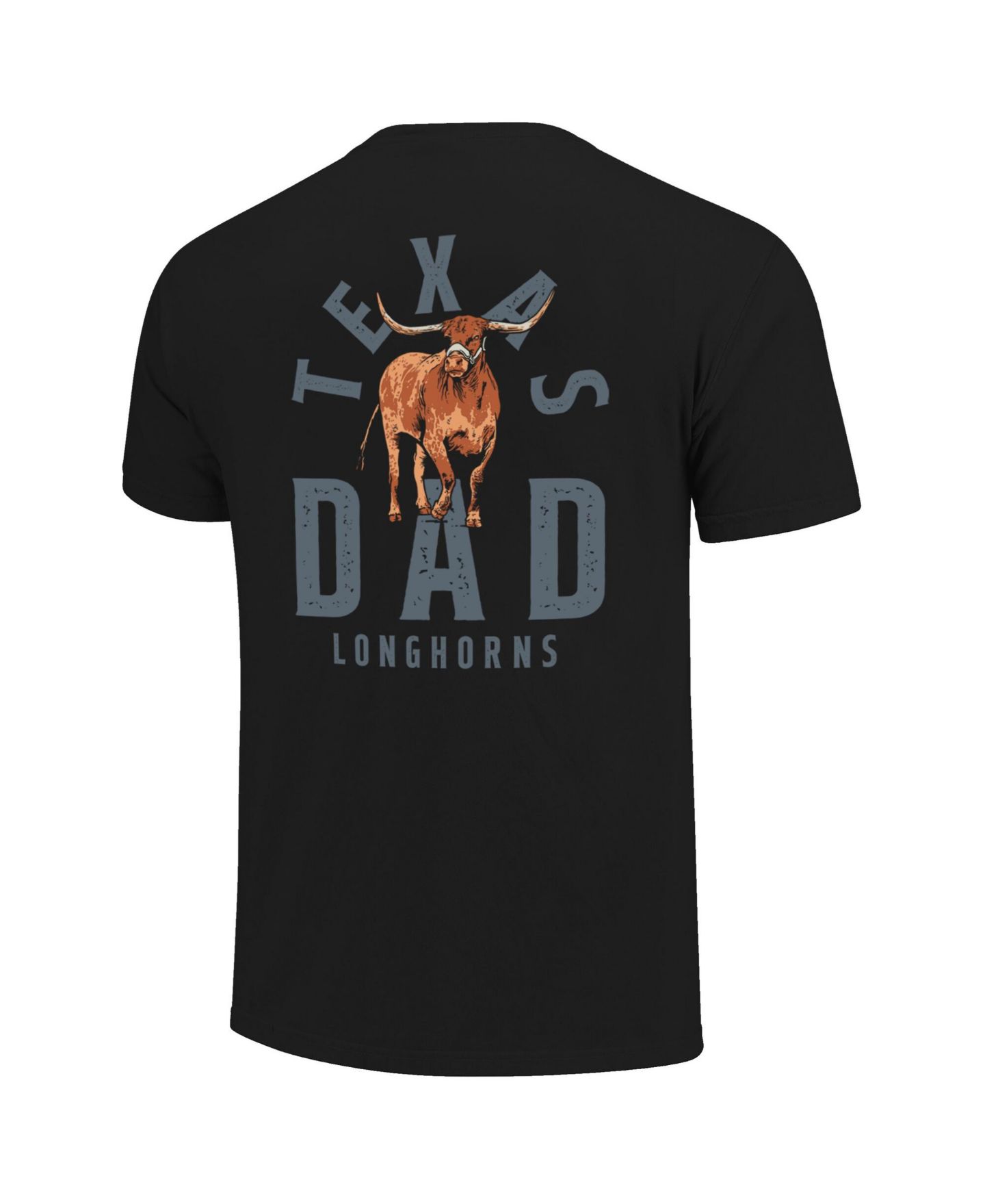 Мужская футболка Image One Black Texas Longhorns Father's Day Mascot Overlay — фото 2