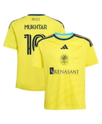 Big Boys and Girls Hany Mukhtar Yellow Nashville SC 2026 The Reverb Kit Replica Jersey