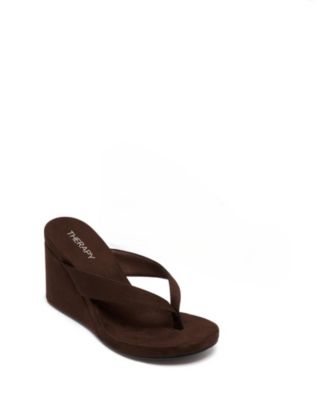 Women's Ren Round Toe Wedge Thong Heel