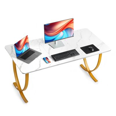 Executive Office Desk Modern Computer Table with Rectangular Top