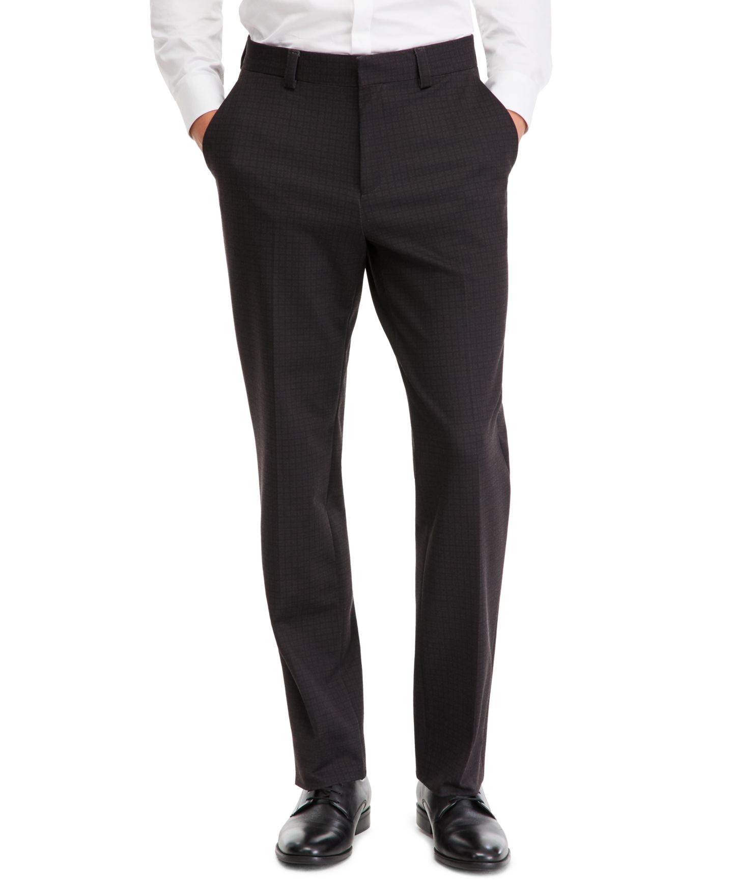 Мужские брюки Hugo Boss Modern-Fit Suit Pant, цвет: Бордовый — фото 2