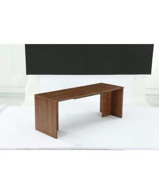 Extra Long Rectangle Brown Solid Wood Computer Desk, Rustic Home Office Writing Work Desk