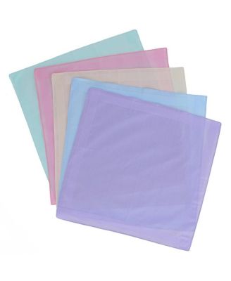 Men's Zayn Brilliant Multiple Colored 16x16 Cotton Handkerchiefs (Pack of 5)